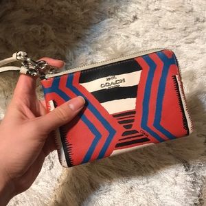 Coach Leather Wristlet